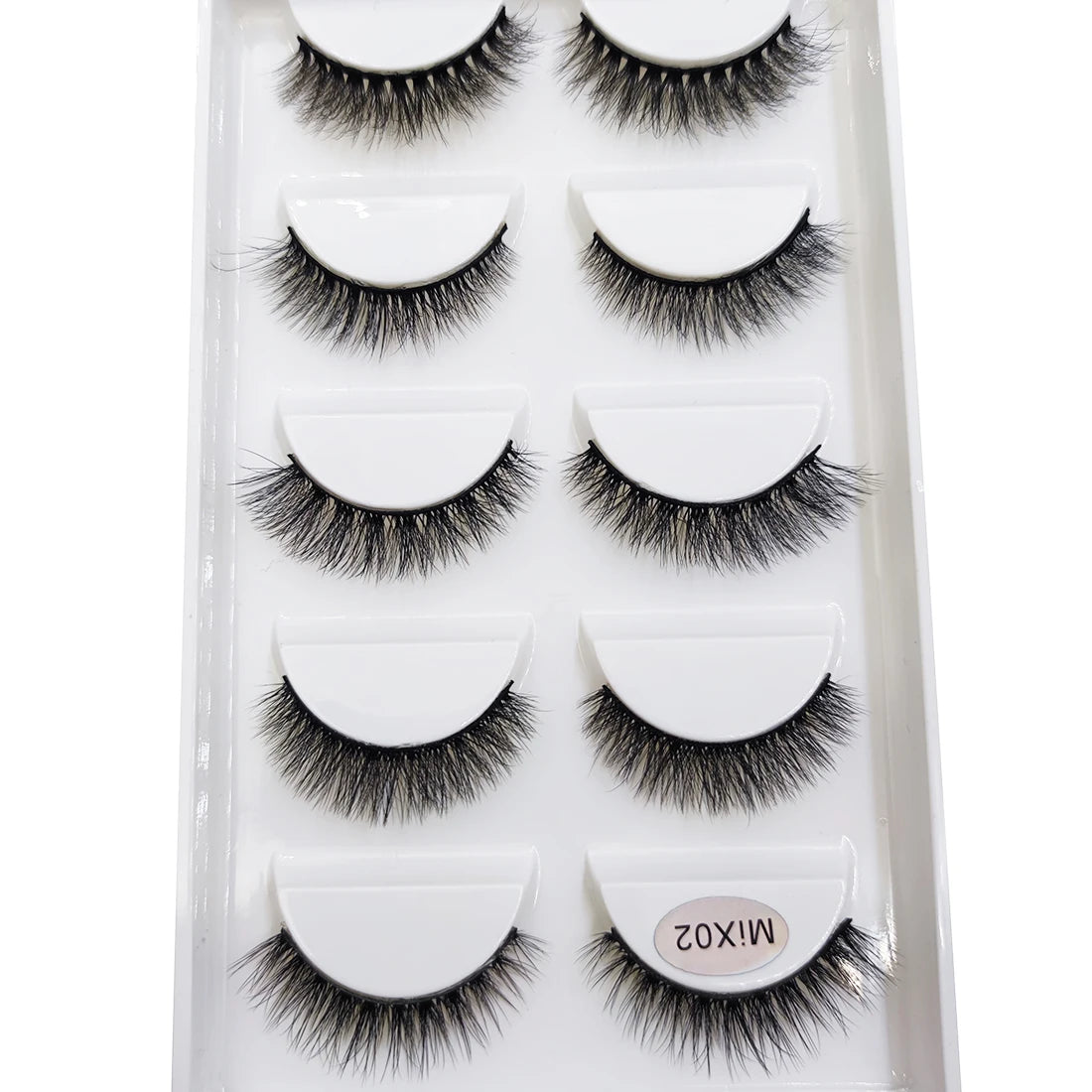 New 5 Pairs Natural 3D False Eyelashes Makeup Mink Eyelash Fake Eye Lashes Faux Cils Make Up Beauty Maquillaje Tools H13 Cat