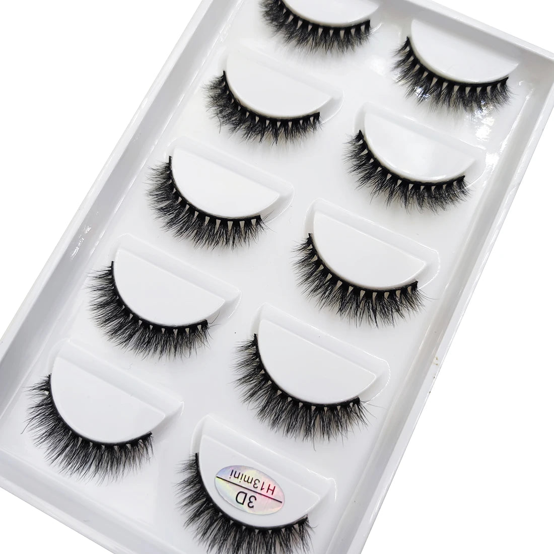 New 5 Pairs Natural 3D False Eyelashes Makeup Mink Eyelash Fake Eye Lashes Faux Cils Make Up Beauty Maquillaje Tools H13 Cat