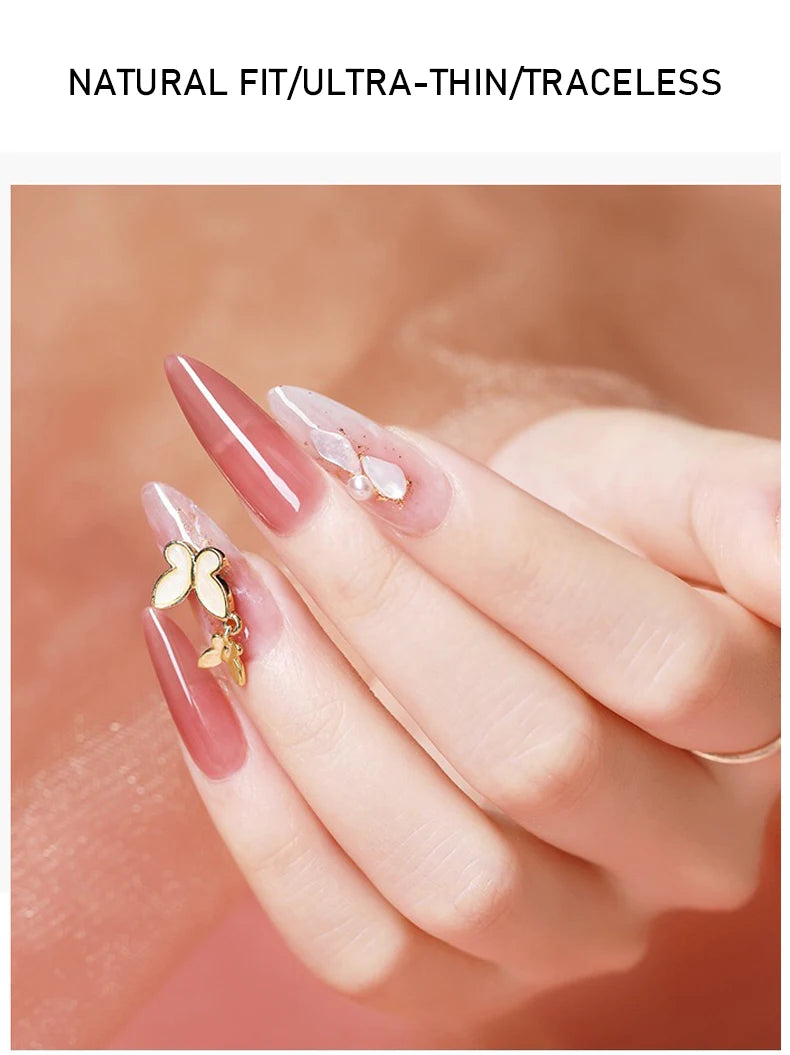 Nailpop 600pcs PRO Fake Nails Full Cover False Nail Tips Acrylic Nail Capsules Professional Material Finger Soak Off Gel Tips