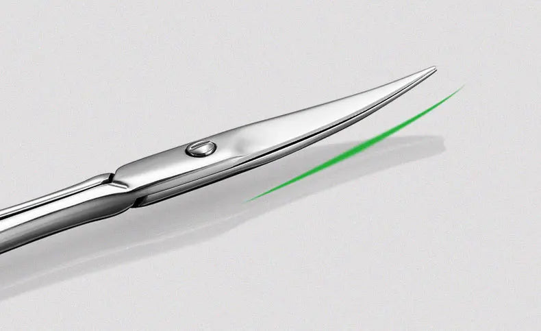 MR.GREEN Manicure Precision Professional Stainless Steel  Eyebrow Eyelash Hair Remover Trimme Tool  Eyebrow Scissors Curved Blad