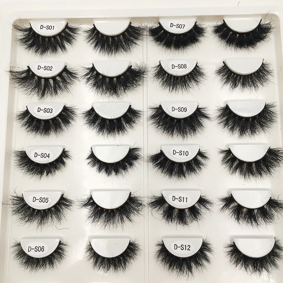 5Pairs/Pack High Quality Natural Look Fluffy 3d Mink Lashes Factory Sale