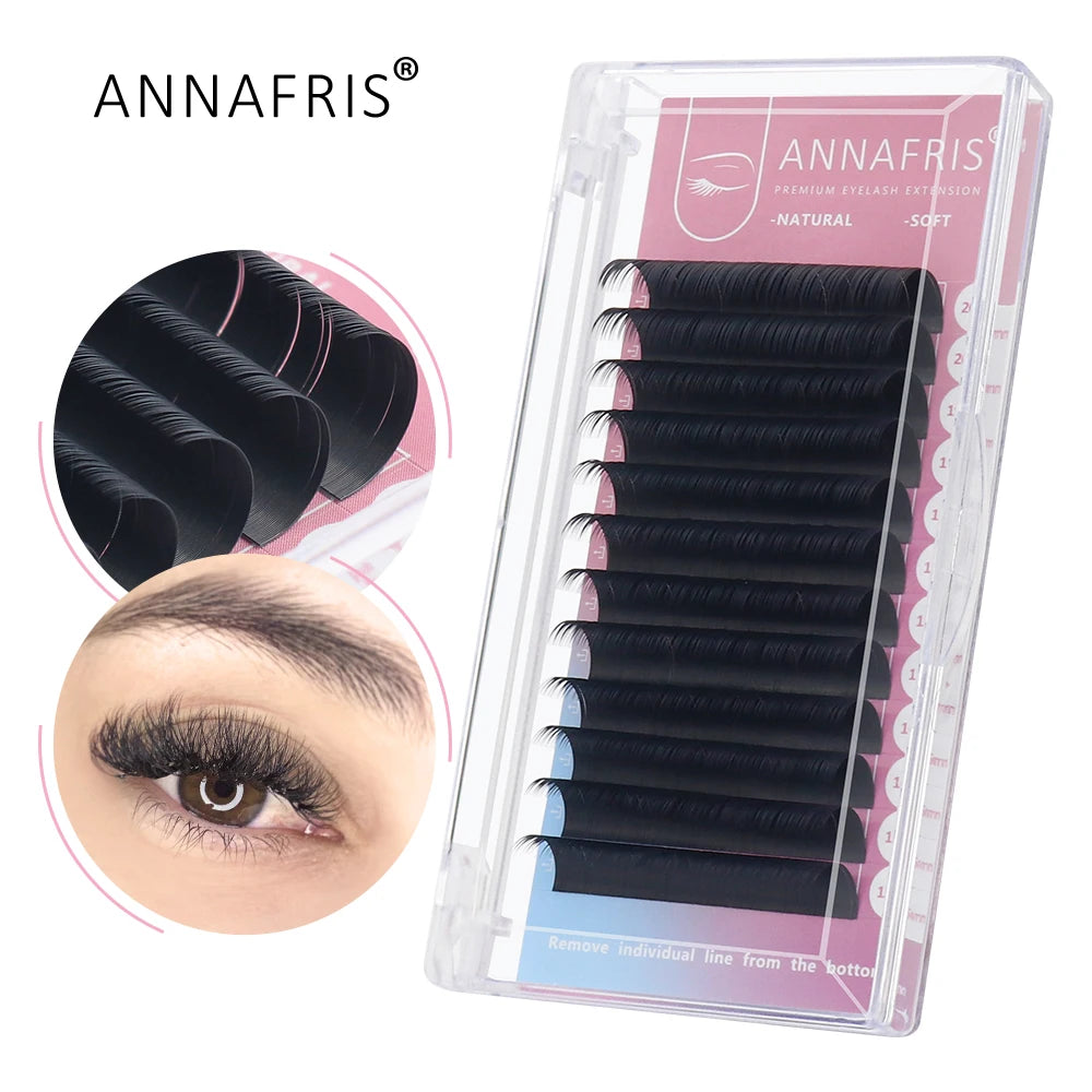 GLAMLASH 8D-W Shaped Eyelash Extension C/D/L/LU/M Premade Volume Fans Clover W Style Lashes False Mink Soft Easy Faning Natural