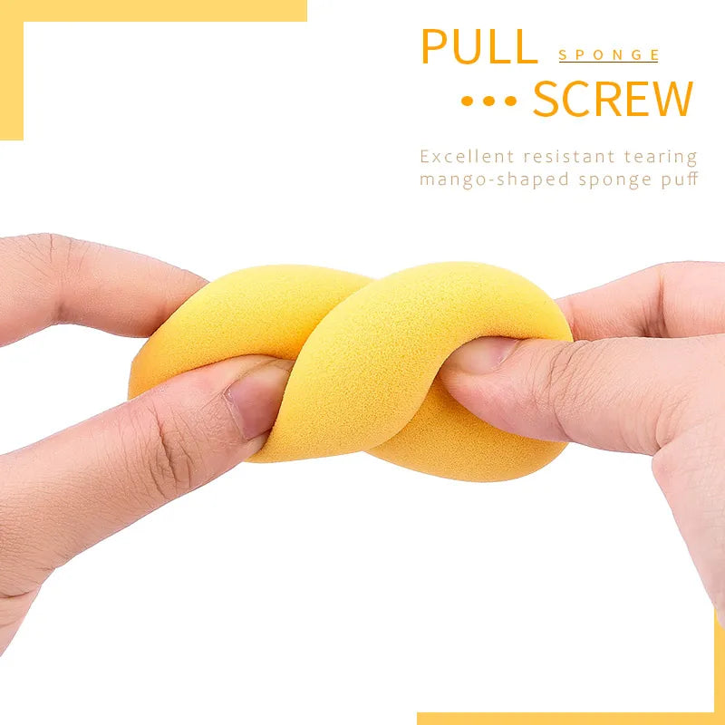 Wholesale Makeup Sponges Mango Shape Soft Beauty Powder Eggs Foundation Concealer Dry Wet Use Tools Cosmetic Cream Applicator