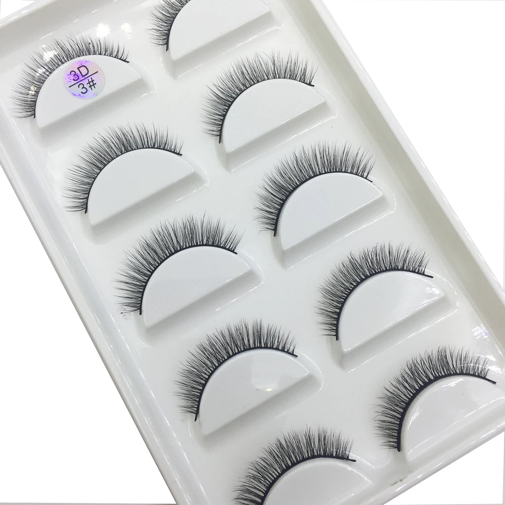15 Style 5 Pairs 3D Eyelashes Natural False Eye Lashes Thick Faux Mink Lashes Soft Fake Eyelash Wispy Makeup Cilios