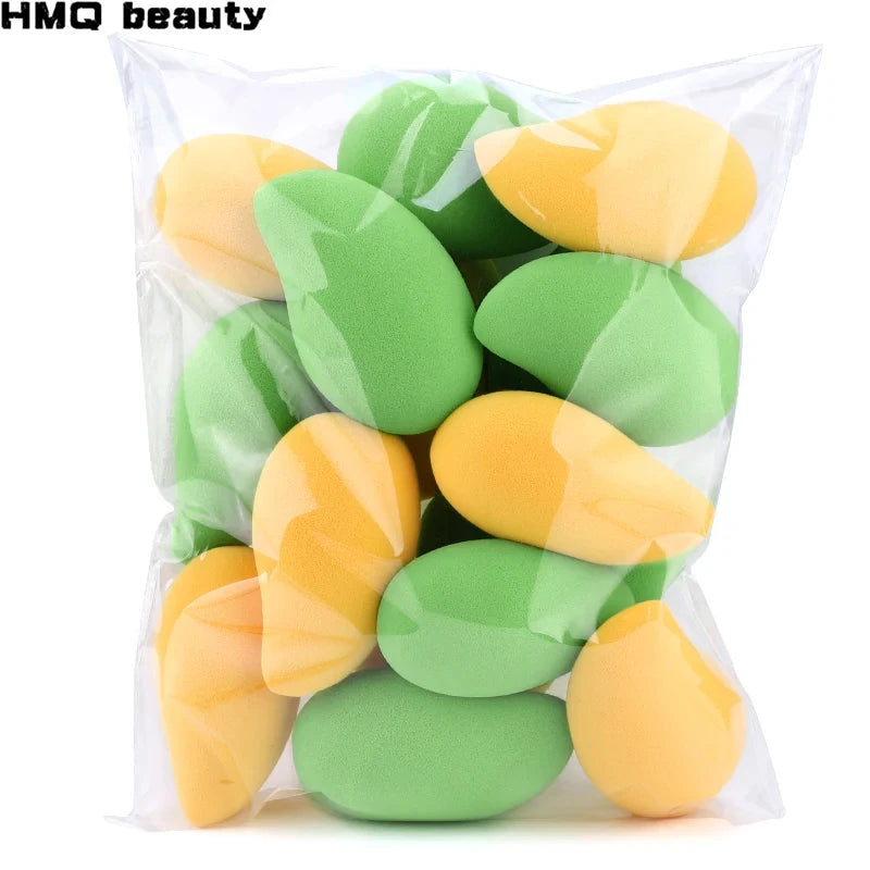 Wholesale Makeup Sponges Mango Shape Soft Beauty Powder Eggs Foundation Concealer Dry Wet Use Tools Cosmetic Cream Applicator