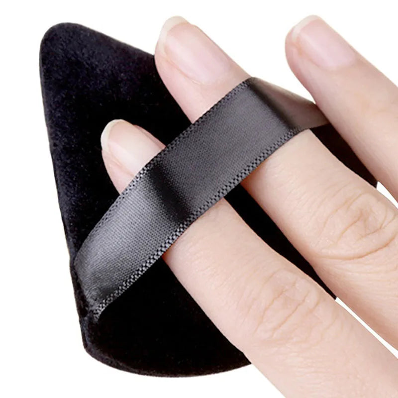 Solid color 12PCS makeup sponge set, loose powder and finger catching Thumb Puff Cotton Mini Powders Puffs Soft Makeups EggsSets