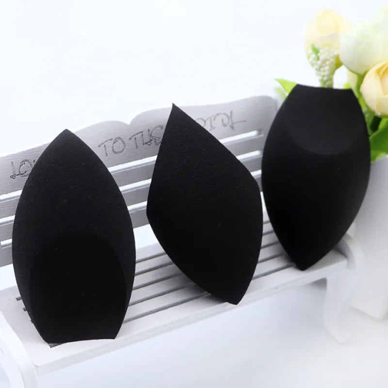 10pcs Black Makeup Applicator Super Soft Sponge Powder Blender Smooth Foundation Contour Blending Puff