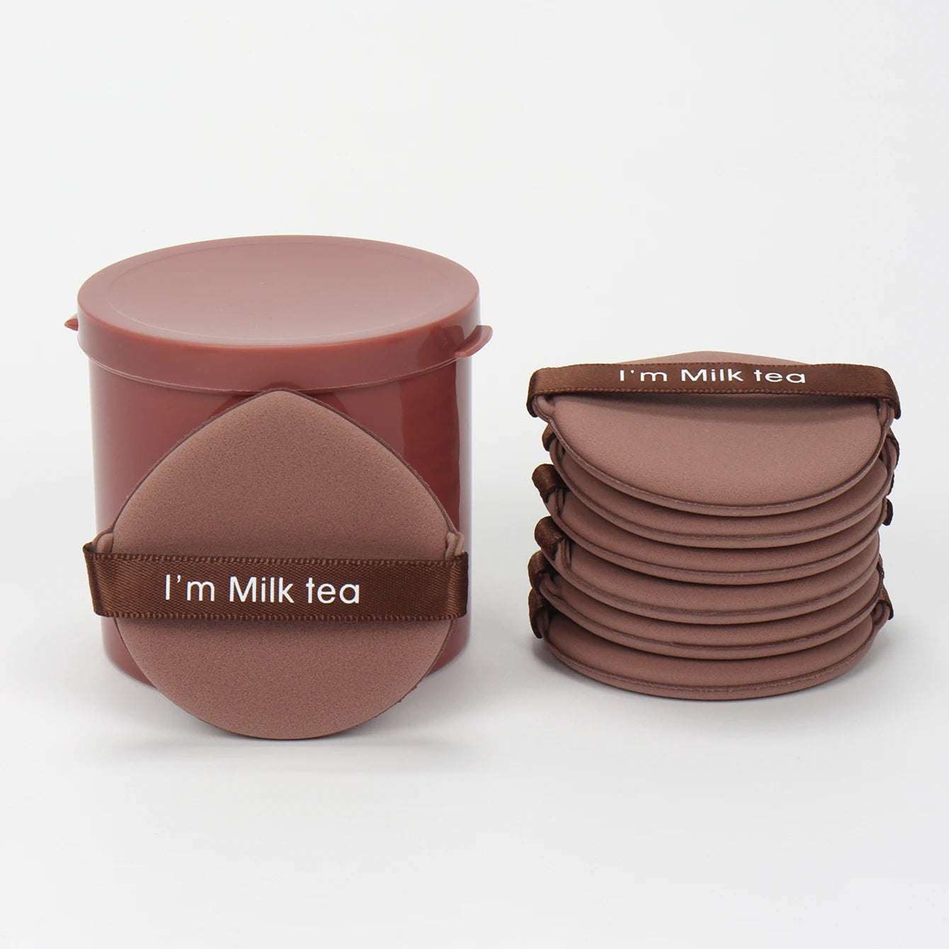 Karsyngirl 7Pcs/Box Strawberry Double-Side Cosmetic Puff Set Soft Makeup Sponge Powder Beauty Tools for Women