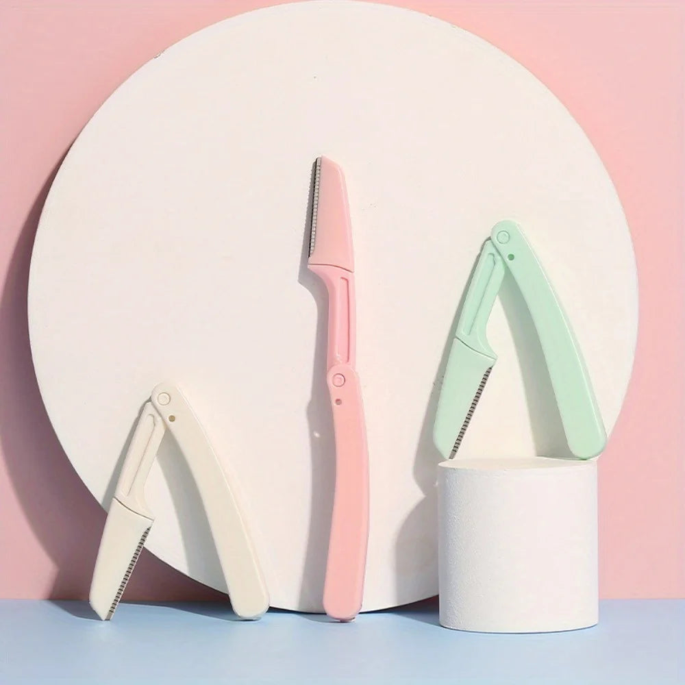 10/15pcs/set Women's Facial Care Hair Removal Tool Makeup Razor, Eyebrow Trimmer Safety Razor - Perfect Eyebrow Trimming Tool