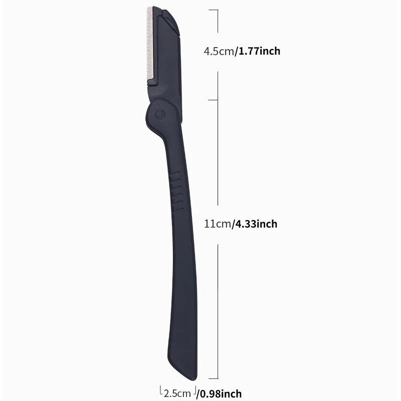 1/3pcs Eyebrow Trimming Tools Stainless Steel Eyebrow Tweezer Scissors with Comb  Razor Beauty Tool Set