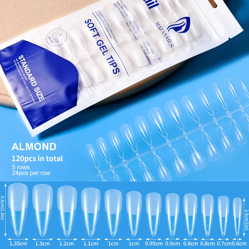 120/240Pcs Short Square Press On Nails Summer Colorful French Tip Fake Nails Extension Wearable Full Cover False Nails for Girls