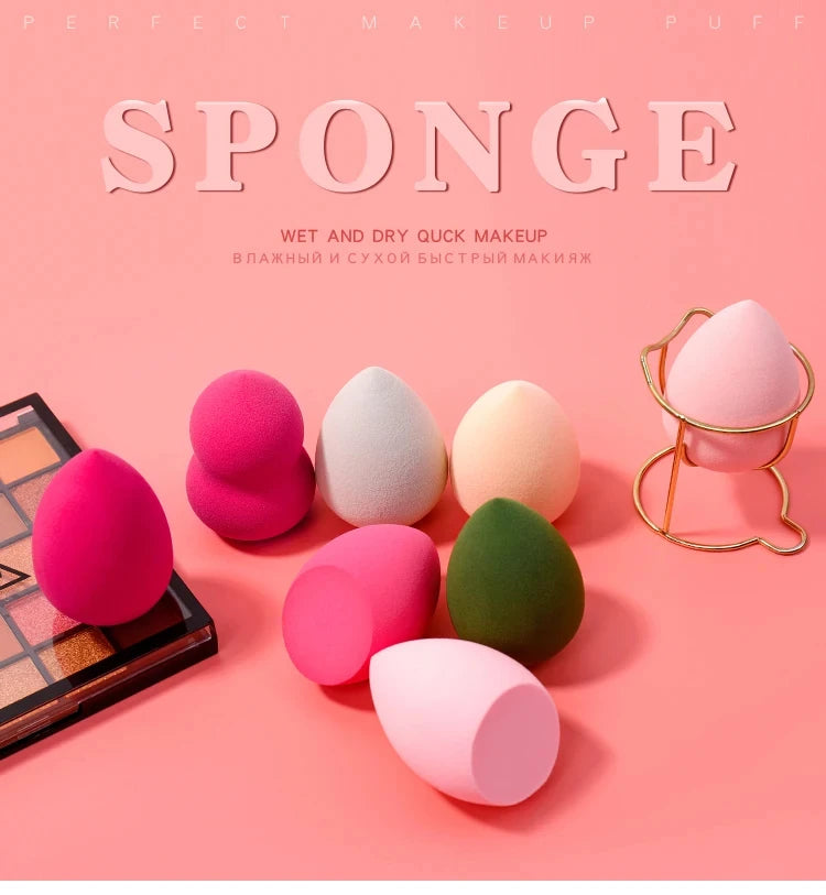 1Pc Cosmetic Puff Powder Puff Smooth Women's Makeup Foundation Sponge Beauty To Make Up Tools & Accessories Water-drop Shape
