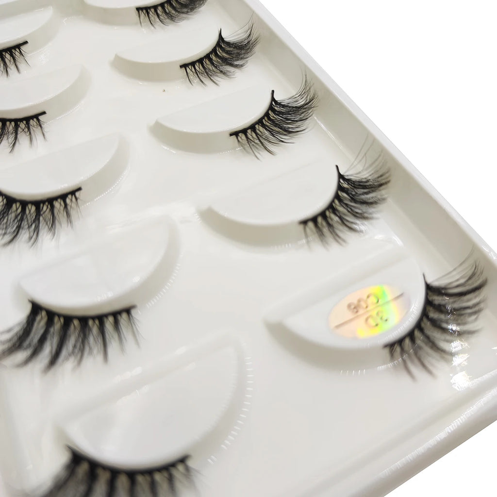 15 Style 5 Pairs 3D Eyelashes Natural False Eye Lashes Thick Faux Mink Lashes Soft Fake Eyelash Wispy Makeup Cilios