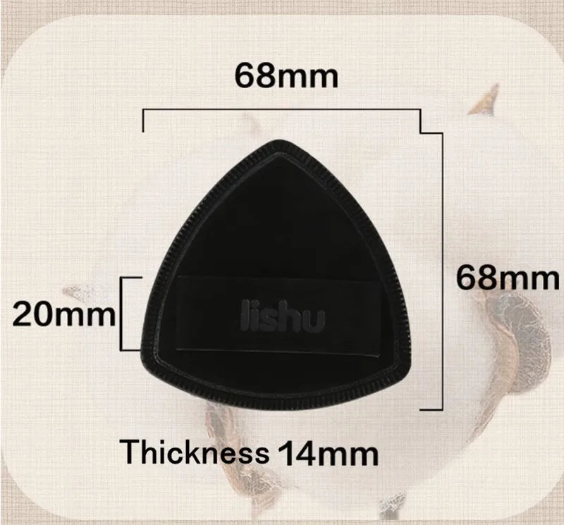 Lishu Black Air Cushion Foundation Puff High Elastic Soft Do Not Eat Powder Makeup Blender Applicator Sponge Wet Dry Dual Use