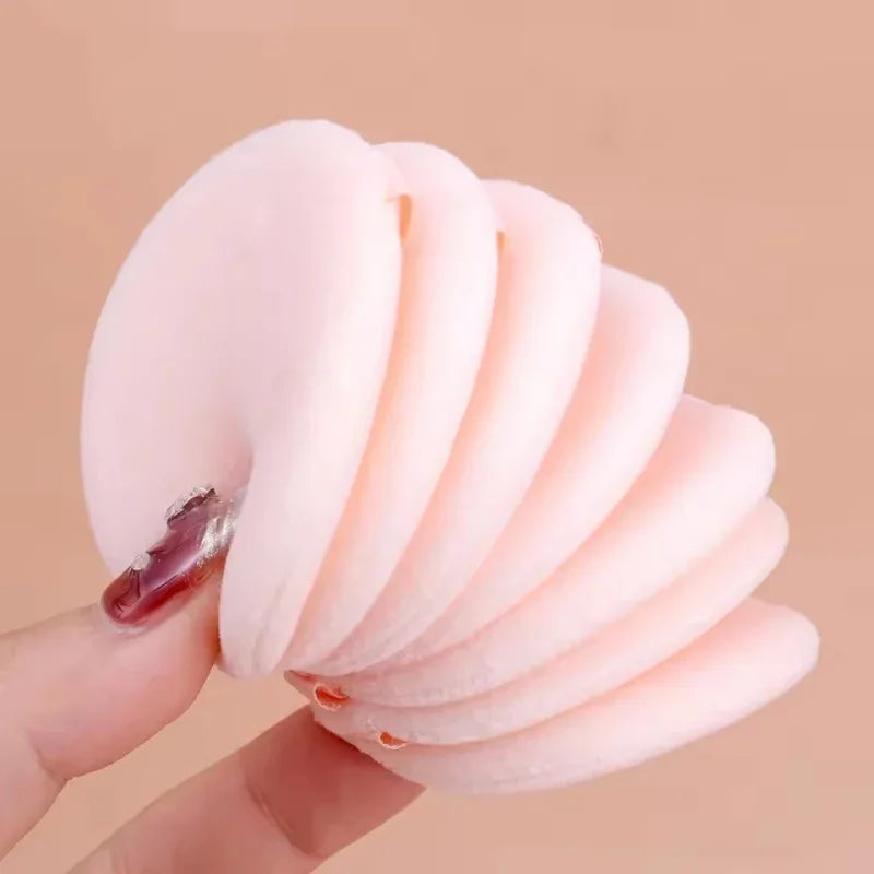 5/10Pcs Soft Velvet Makeup Sponge Loose Powder Cosmetic Puff Double-sided Face Makeup Sponge Concealer Wet Dry Makeup Tools
