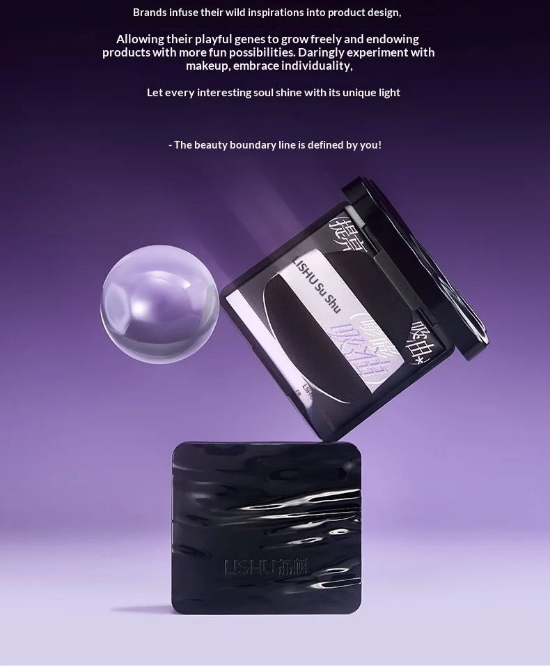 LISHU Oil Control Blotting Paper with Powder Puff, Face Powder Makeup Setting Sheets, Portable Touch Up Tool，150 Sheets