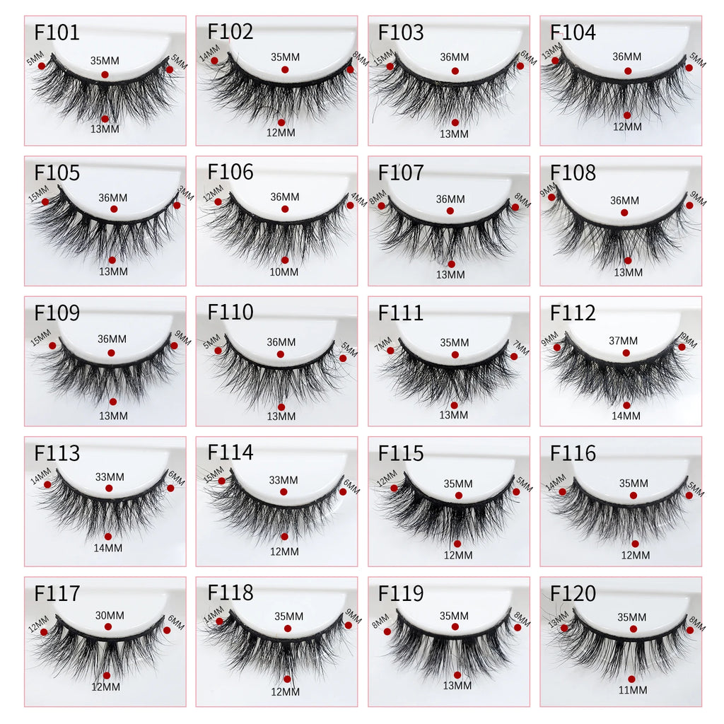 Natural Mink Lashes High Quality Fashion Classic Soft Full Strip Lashes Makeup 12mm Short Mink Eyelashes