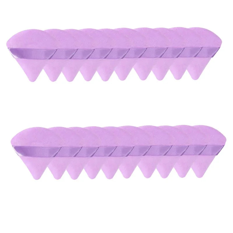New 10/20Pcs Triangle Velvet Powder Sponge Cosmetics Flours Mini Face Makeup Washable Light Weight Makeup Tool FP03