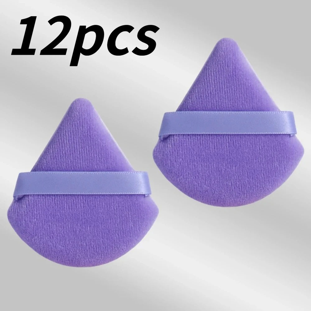Black/purple Triangle Powder Puff Facial Makeup Sponge Soft Mixer Beauty Foundation Make-Up Sponge Makeup Access