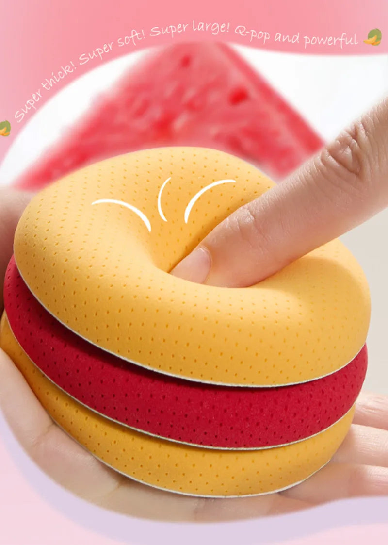 2pcs Cosmetic Puff Super Soft Sponge Air Cushion Powder Puffs Foundation Concealer Blender Applicator Dry and Wet Makeup Tools