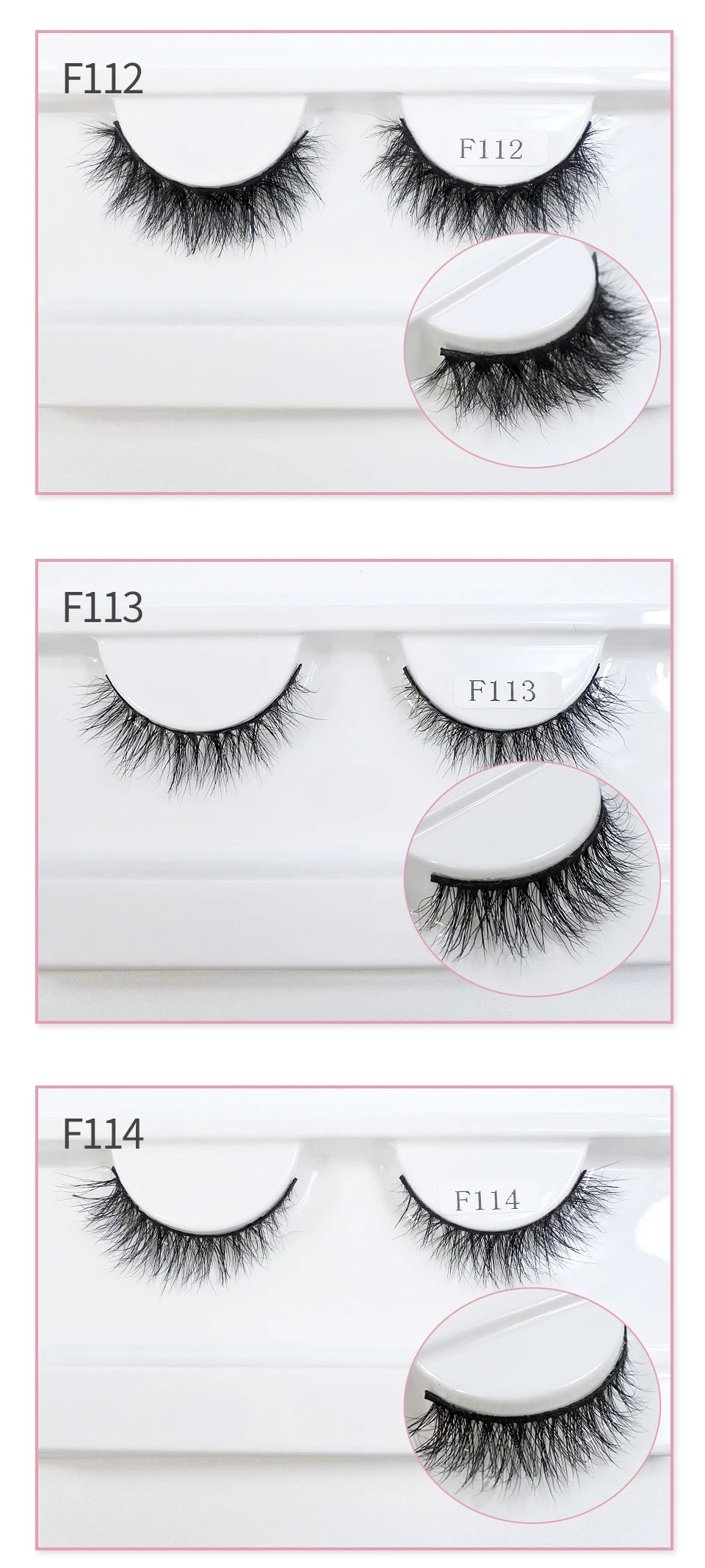 Natural Mink Lashes High Quality Fashion Classic Soft Full Strip Lashes Makeup 12mm Short Mink Eyelashes