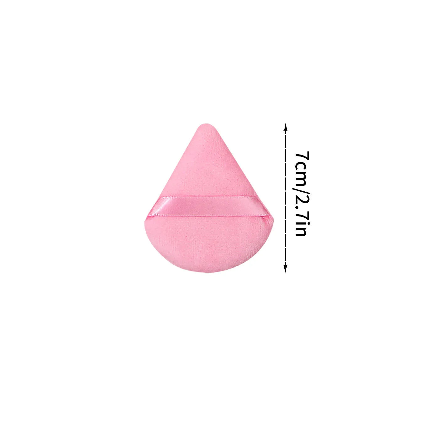 15-piece pink triangular makeup sponge powder puff, both dry and wet, a professional facial makeup tool that fits well