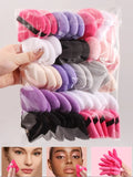 50PCS Super Affordable Triangular Powder Puff Makeup Sponge Powder Puff Set Multi-color Setting Powder Puff Sponge Makeup Tools