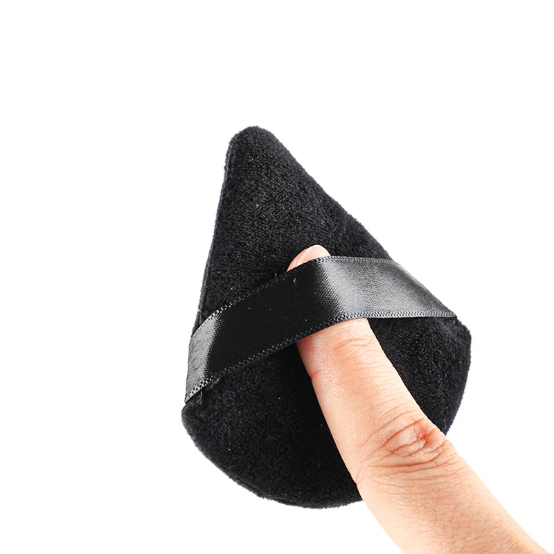 1/2/3/6Pcs Triangle Velvet Powder Puff Face Cosmetic Eye Beauty Makeup Tool Reusable Sponge Washable Mini Powder Puff Accessorie
