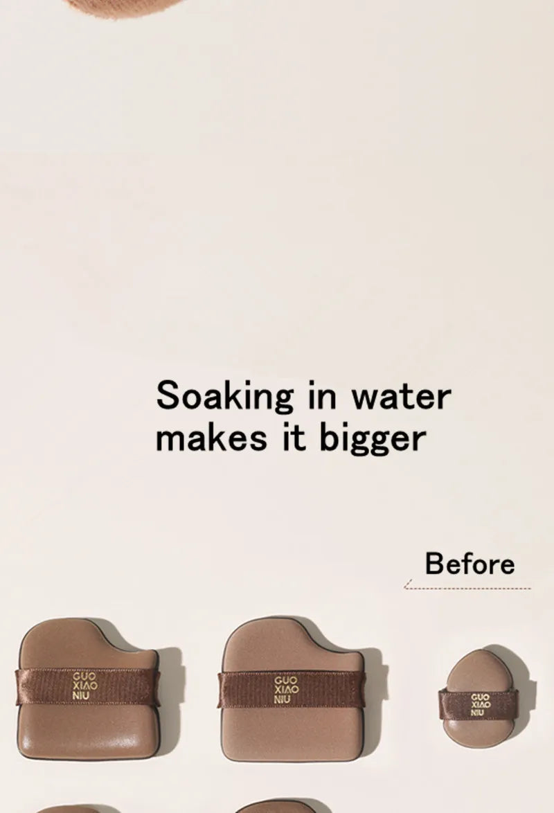 Guoxiaoniu 6PCS Makeup Blender Puff Air Cushion Foundation Sponge Loose Powder Puffs Cosmetic Applicator Tool Wholesale