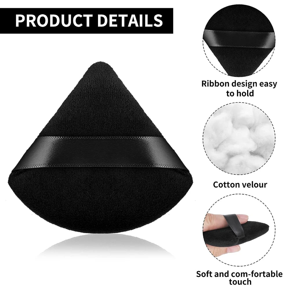 Black/purple Triangle Powder Puff Facial Makeup Sponge Soft Mixer Beauty Foundation Make-Up Sponge Makeup Access