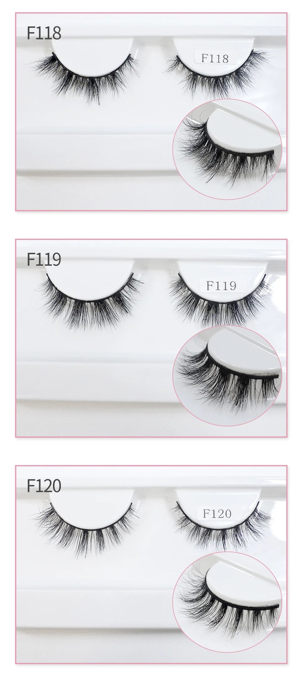 Natural Mink Lashes High Quality Fashion Classic Soft Full Strip Lashes Makeup 12mm Short Mink Eyelashes