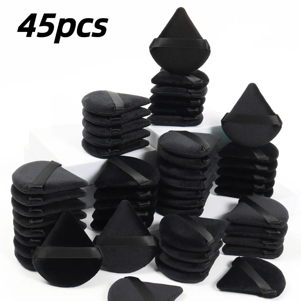 Black/purple Triangle Powder Puff Facial Makeup Sponge Soft Mixer Beauty Foundation Make-Up Sponge Makeup Access