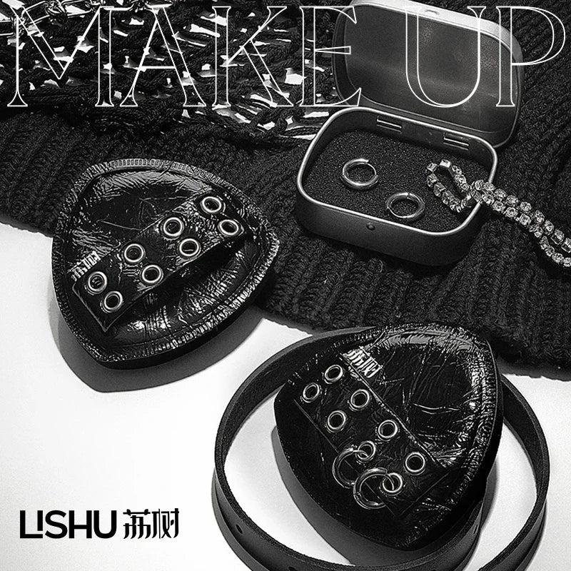 Lishu 2PCS Punk Black Pineapple Powder Puff Air Cushion Dual Use Wet and Dry Makeup Puff Ultra Soft Makeup Egg