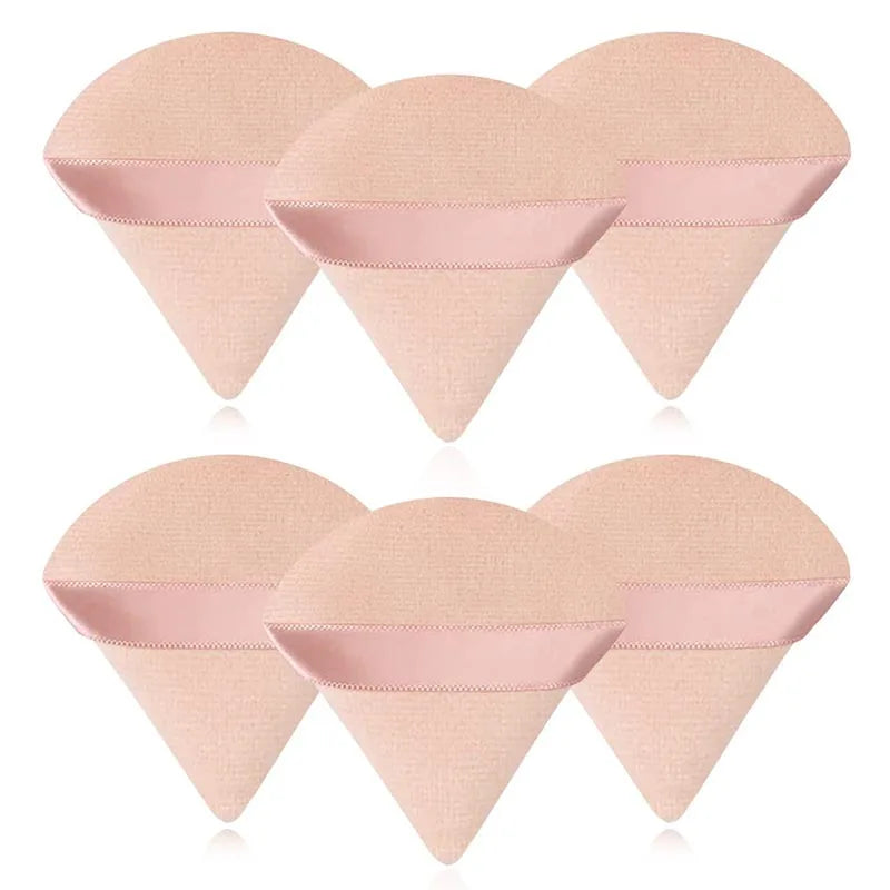New 10/20Pcs Triangle Velvet Powder Sponge Cosmetics Flours Mini Face Makeup Washable Light Weight Makeup Tool FP03