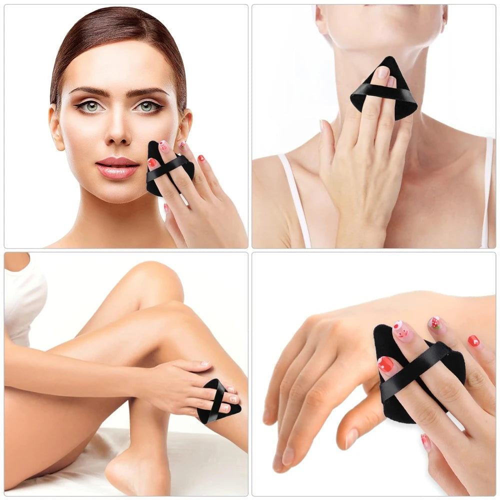 Black/purple Triangle Powder Puff Facial Makeup Sponge Soft Mixer Beauty Foundation Make-Up Sponge Makeup Access