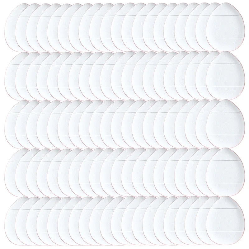 50/100PCS Mini Finger Puff Makeup Sponge Puffs Concealer Foundation Air Cushion Cosmetic Tool Dry Wet For Women Beauty Wholesale