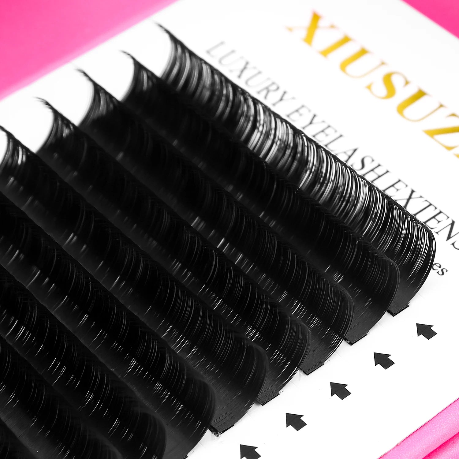XIUSUZAKI Classic Individual Eyelashes Extensions Soft Matte Black Classic Volume Lashes Extensions Wholesale Supplier
