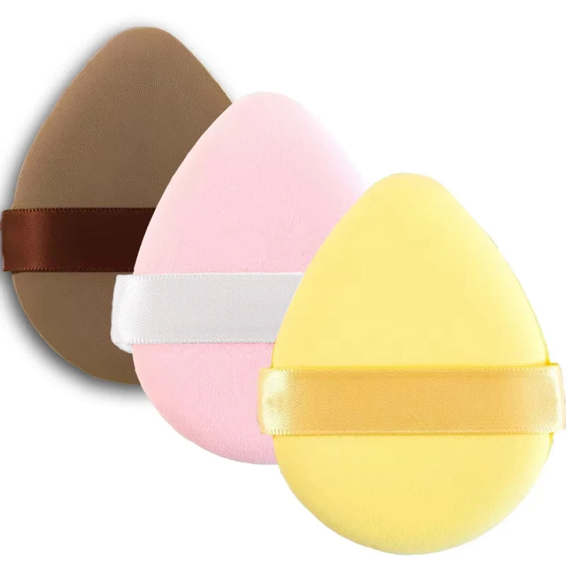 10pcs Soft Cosmetic Sponge Puff Double Side Soft Beauty Makeup Air Cushion Puffs Dry and Wet Use Foundation Cosmetics Tools