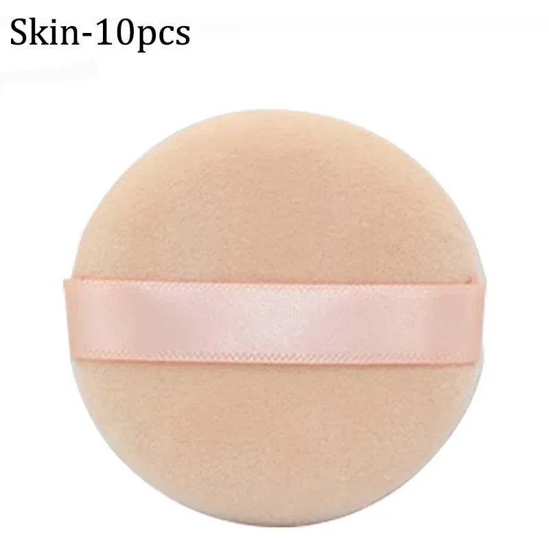 5/10Pcs Soft Velvet Makeup Sponge Loose Powder Cosmetic Puff Double-sided Face Makeup Sponge Concealer Wet Dry Makeup Tools