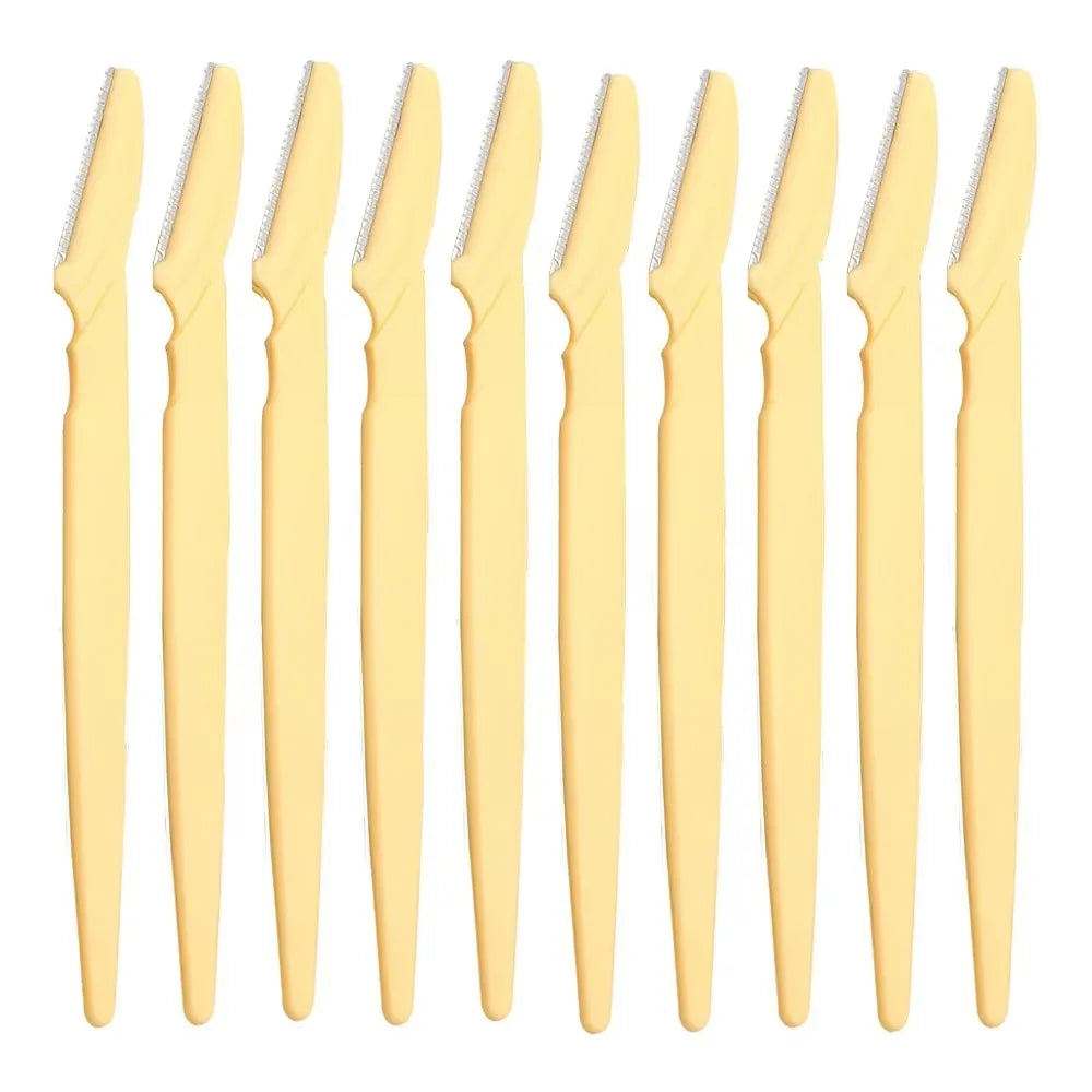 KSHBO New 2025 Eyebrow Razor for Women, 10Pcs Dermaplaning Tool for Face Professional, Face Razor for Women Facial Hair Remover