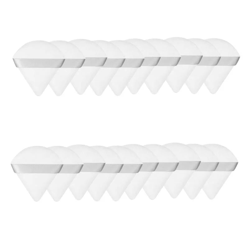 New 10/20Pcs Triangle Velvet Powder Sponge Cosmetics Flours Mini Face Makeup Washable Light Weight Makeup Tool FP03