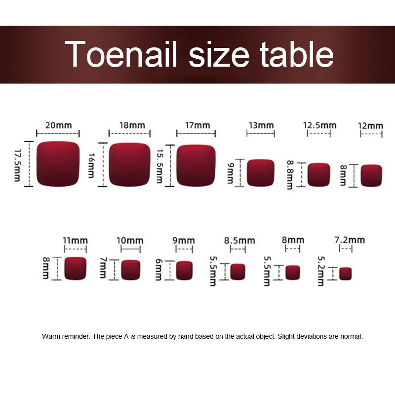 New 24 Pcs French Design Fake Toe False Nails on Legs False Nails Feet  Press on Toe Nails JZJCDJ02