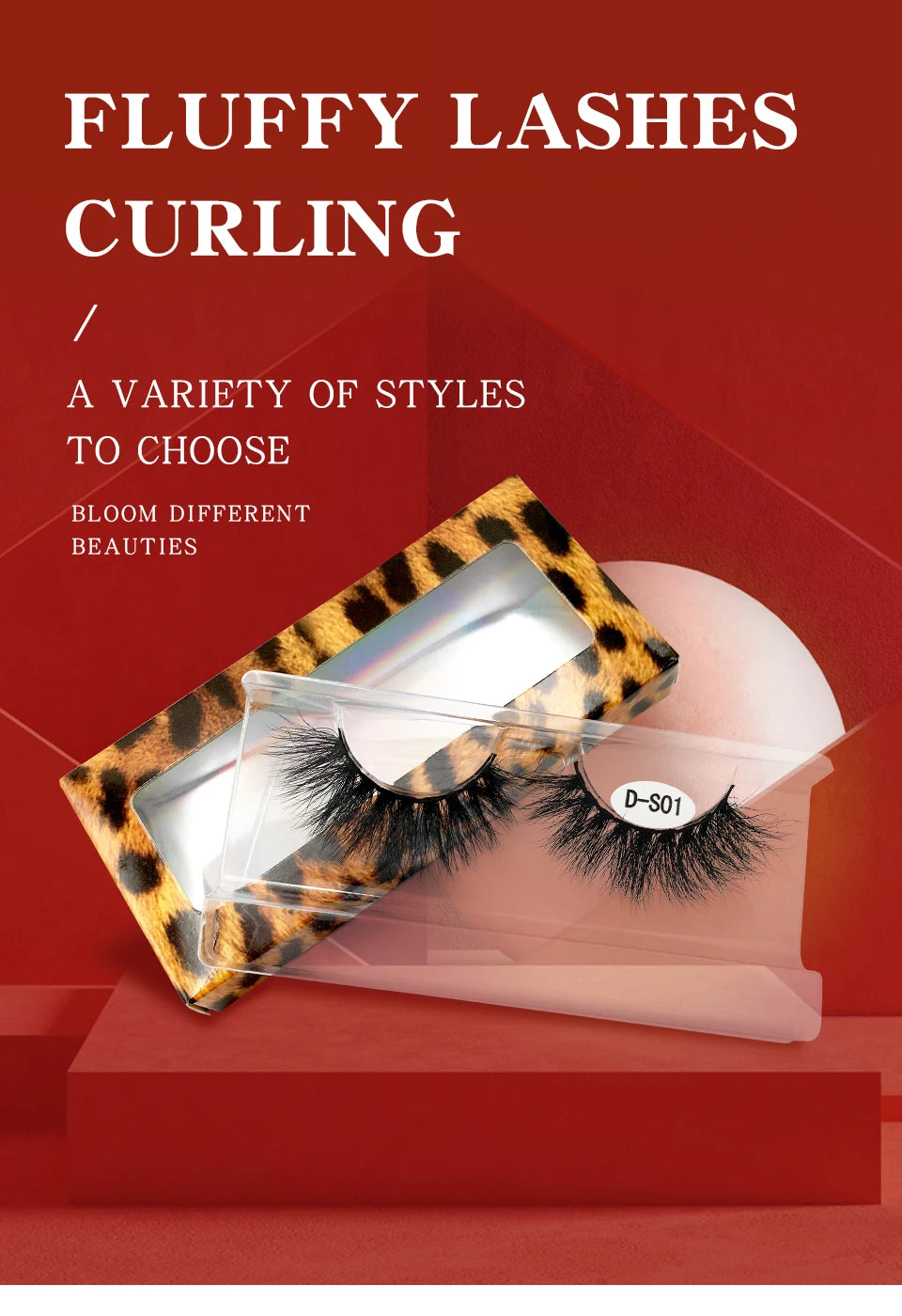 5Pairs/Pack High Quality Natural Look Fluffy 3d Mink Lashes Factory Sale