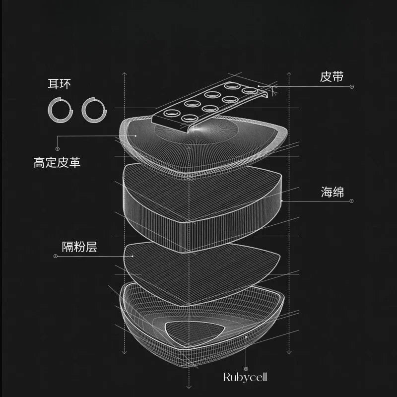 Lishu 2PCS Punk Black Pineapple Powder Puff Air Cushion Dual Use Wet and Dry Makeup Puff Ultra Soft Makeup Egg