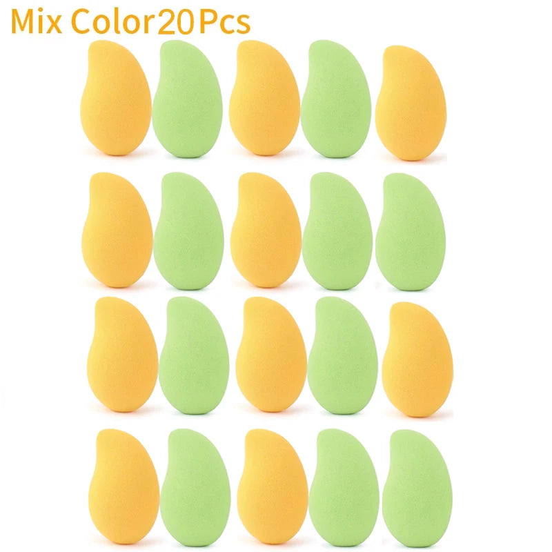 Wholesale Makeup Sponges Mango Shape Soft Beauty Powder Eggs Foundation Concealer Dry Wet Use Tools Cosmetic Cream Applicator