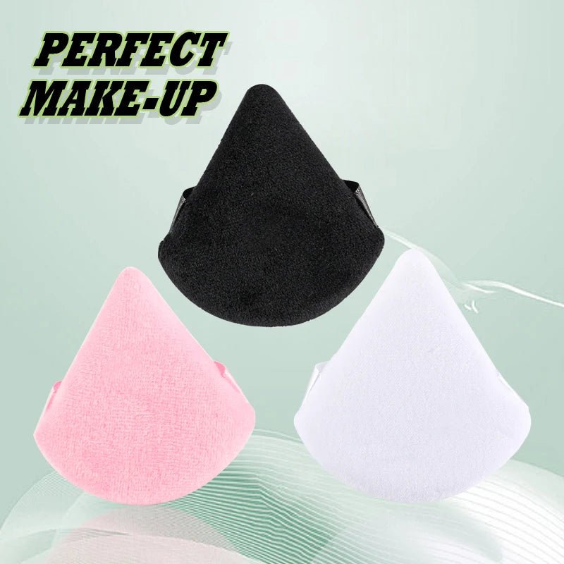 2/3/6Pcs New Triangle Powder Puff Mini Face Makeup Soft Cotton Face Powder Puff Washable Reusable Velvet Makeup Puff Tools