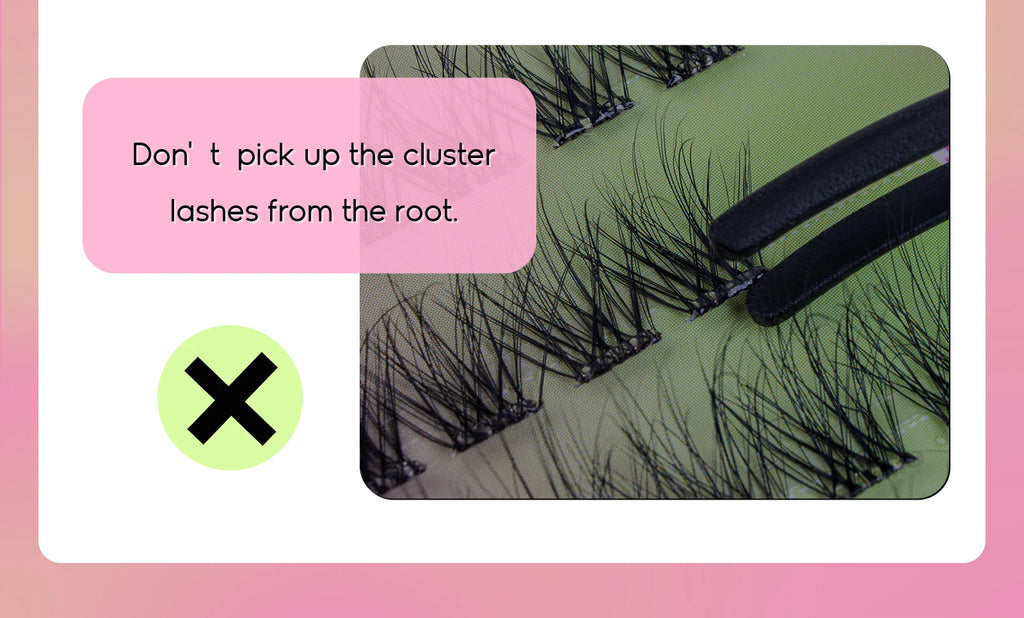 VYRILA Self Adhesive Cluster Lashes Glue-Free DIY Individual Eyelash Extension Natural Soft Lashes No Glue Needed Segmented Lash