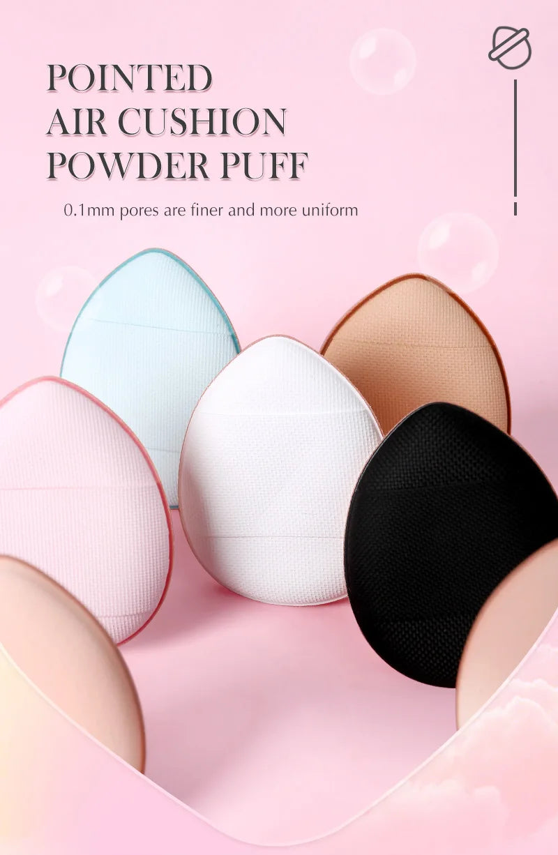 50/100PCS Mini Finger Puff Makeup Sponge Puffs Concealer Foundation Air Cushion Cosmetic Tool Dry Wet For Women Beauty Wholesale