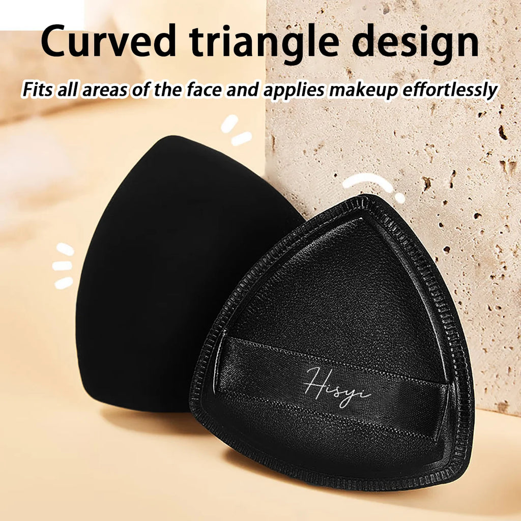 Black Triangle Powder Puff Facial Makeup Sponge Soft Velvet Cosmetics Puff Mixer Beauty Foundation Make-Up Sponge Makeup Access