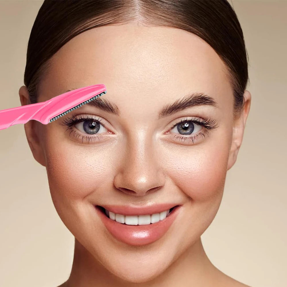 15/18pcs Eyebrow Trimmer Kit Multipurpose Face Razors For Women and Men Easy To Use Facial Hair Removal Scissors Beauty Tool